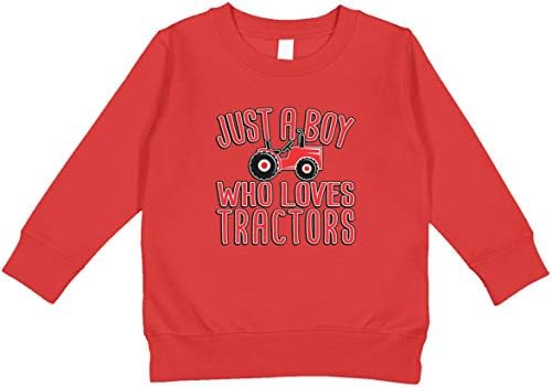 Амдеско само момче кое сака маичка за дете на трактори