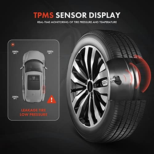 A-Premium 315 MHz Систем за набудување на притисок на гумите TPMS комплети за сензори компатибилни со Hyundai Sonata Accent Kia Soul
