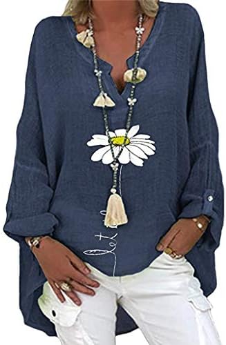 Блуза ракав жени цветни врвни врвни врати со големина на вратот со големина на врата, лесна, плус женски блузи основи женски мета