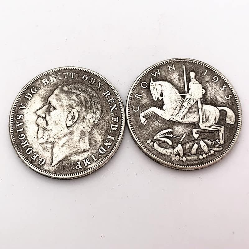 1935 Кралот Џорџ Против Комеморативна Монета Круна Сребрена Монета Сребрен Долар Странска Монета Лонгјанг Колекција Монета