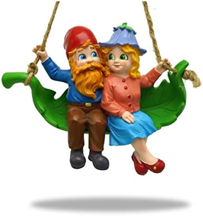 Од Марк и Маргот - Градина Гном статуи на отворено тревник gnome украси - убава смешна рачно изработена гномска градина скулптура за дома или двор, градинарски декор к?