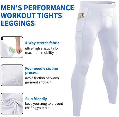AERGFM машки компресивни панталони за вежбање за вежбање со џебови со џебови кои работат со базели за велосипедизам за возење велосипед