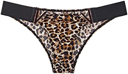 Секси гаќички за жени Непослушен удобност со низок половината удобност од тревовите на леопард печати меки гаќички за g-жици