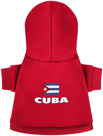 Кубанско знаме кучиња дуксери симпатична качулка за џемпери миленичиња облека за облека со капа со капа