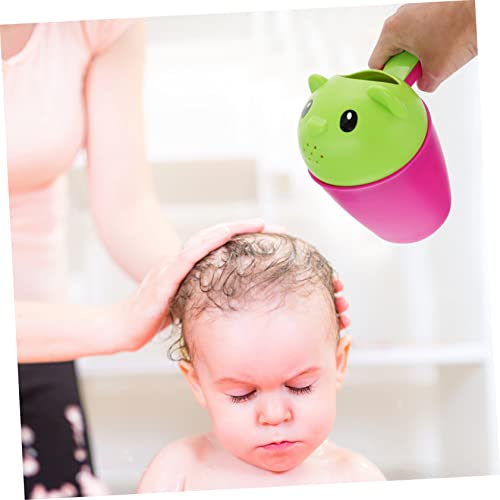 Toyvian 3 парчиња бебе туш за туширање деца шампон бебе лажица туш туш бебе бања ринсер чаша бебе коса миење чаша бебе шампон чаша
