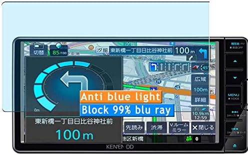 Заштитник на анти-сино светло екрани на Vaxson 2-пакет, компатибилен со налепницата на филмови на Kenwood MDV-L309W 7 TPU филмови