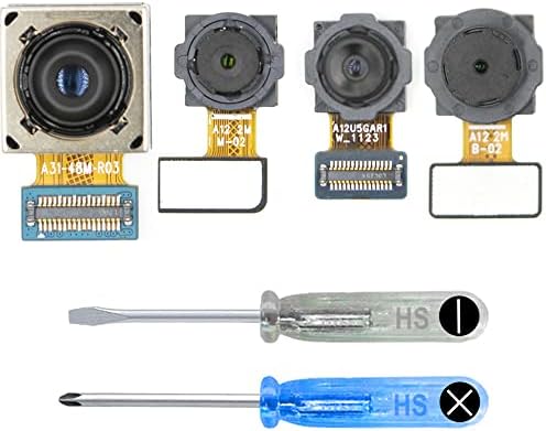 Замена На Главната Задна Камера Mmobiel Компатибилна Со Samsung Galaxy A12 / M12-6,5 инчи-48MP / 5MP / 2MP / 2MP-Вкл. Шрафцигери