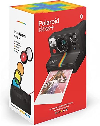 Polaroid Оригинали PRD9061 Сега+ Инстант Камера, Црна Со Филтер За Леќи Сет Пакет Со Деко Фото Камера Торба E1PONOWBK
