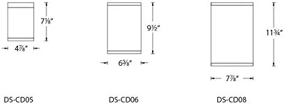 WAC осветлување DS-CD05-N40-BK цевка Архитектонски 5 LED FLUSH MONT 4000K тесен зрак, црна