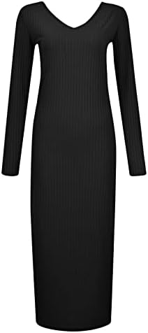 Коктел Nokmopo Фустани мода обична цврста боја цврста боја отворена задна половината вкрстена V-врата торба колк тенок-фит