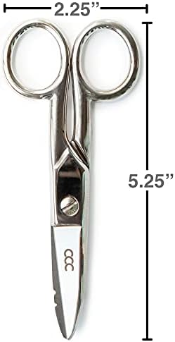 Мултименски ножици на електричари со торбичка за носење кожа - Електрични ножици од не'рѓосувачки челик со измет за одземање, датотека