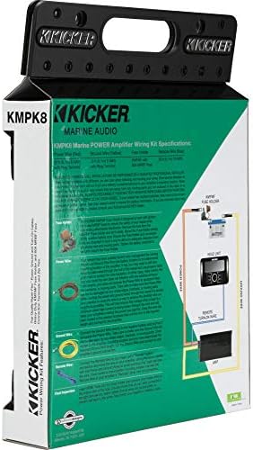 Kicker 47KMPK8 Морски 8awg Засилувач Моќ Комплет