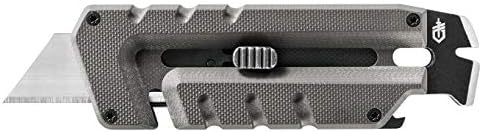 Gerber Gear Prybrid Utility Niff со Pry Bar - мулти -алаен џеб со жилет со нож со нож за нож - нож на EDC - сива