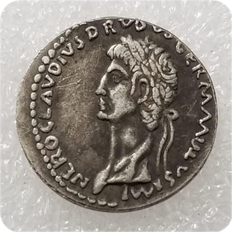Антички занаети римски монети комеморативни монети месинг сребрена античка сребрена долар сребрена рунда *3423