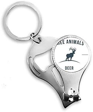 Цртани филмови животински сини прегледи на нокти прстен прстен клуч за шишиња со шишиња со шише, клипер