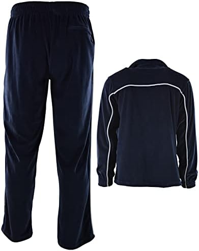 JDP Co. Mens Velor 2 Piece Tracksuit Set Casual Wear Come Full Zipper