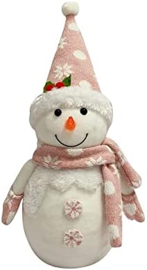 Божиќни блескави украси за кукли од снежен човек Снежен човек светкав предводена одморен светло светло за зимска празничка забава дома украс сет