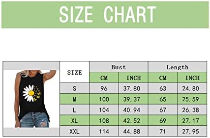 Плус Големина Графички Резервоари За Жени, 2023 Блуза Со Кратки Ракави Дејзи Цветен Принт Основни Летни Графички Маици