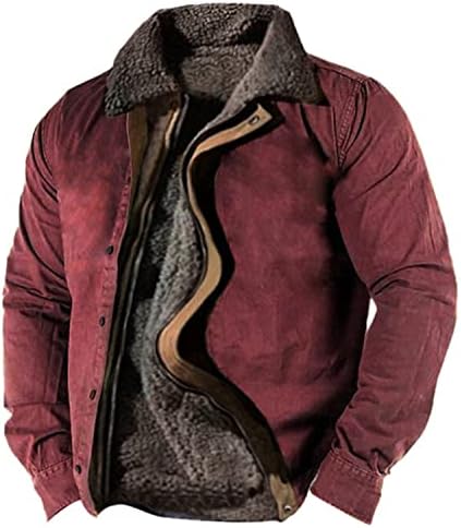 Јакни за мажи за мажи Обичен маскирен спортови за џемпер со долги ракави патент лабава памучна јакна јакни со палто