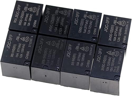 Yanmao реле 5pcs 10a реле HF3FF-JQC-3FF- 5VDC-1ZS 12VDC-1ZS 24VDC-1ZS 5 PIN DIP5 HF- JQC-3FF- 5V 9V 12V 24VDC Релеи