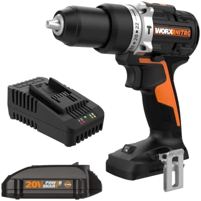 Worx WX352L 20v Моќ Удел 1/2 Безжичен Чекан Вежба