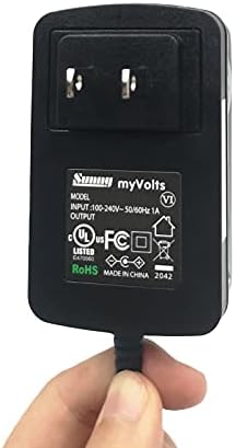 Адаптер за напојување MyVolts 9V компатибилен со/замена за DVD плеер PELIPS PET725/93 - американски приклучок