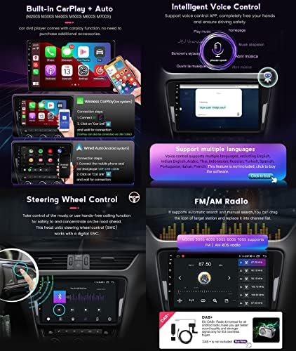 ADMLZQQ 9 Android 11 Радио За Toyota FJ Крузер J15 2006-2020 Со Безжичен Carplay Android Автоматска Поддршка FM AM Радио Сплит-Екран