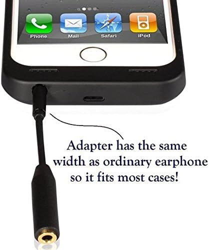Accessonico 2 Пакет Слушалки Приклучок Адаптер Андроид Телефон Ултра Тенок Аудио Екстендер Замена За Живот доказ 3,5 мм Краток