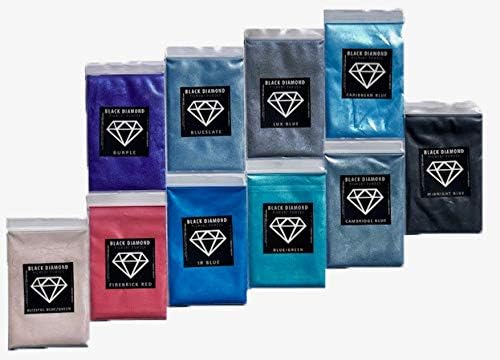 Разновидност пакет 15 мика во прав пигмент сорта пакувања црни дијамантски пигменти®