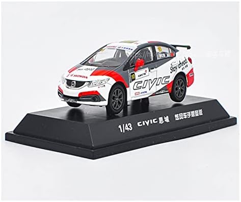 Колекција на модел Wocoyo Car 1:43 Скала за Хонда Цивил тркачки автомобил 2015 легура на метална симулација на метална симулација мини автомобил модел на играчки Подарок з?