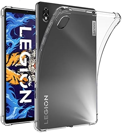 BkiClear Case компатибилен со Lenovo Legion Y700 8.8 инчи таблет модел TB-9707F Ultra Clear Fless Flxible Case Transparenty TPU Skin Bumper