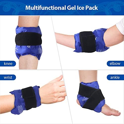 Обвитка за мраз на глуждот NEWGO Flexible глуждот мраз пакет за повреди што може да се употреби гел, ладно пакување за олеснување на болката