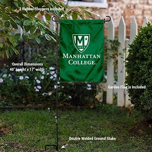 Академско лого на Менхетен, академско лого, Градина и држач за знаме на знамето