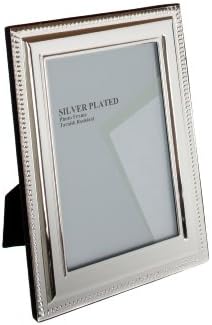 Рамка со фотографии од сребро позлатена со мушка, 5 на 7 инчи