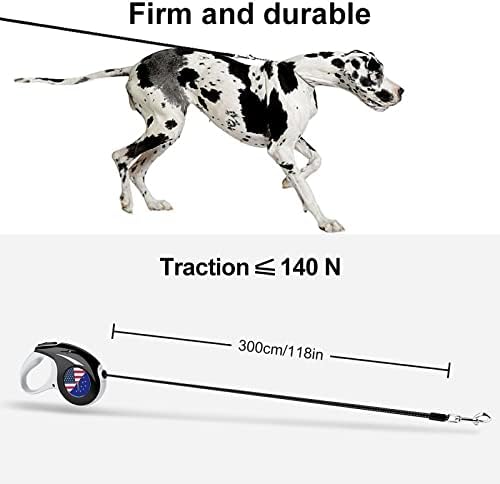 Американско И Индијано Државно Знаме 10 Стапки Поводник За Повлекување Куче Поводници За Миленичиња Со Анти-Лизгачка Рачка Симпатична Шема