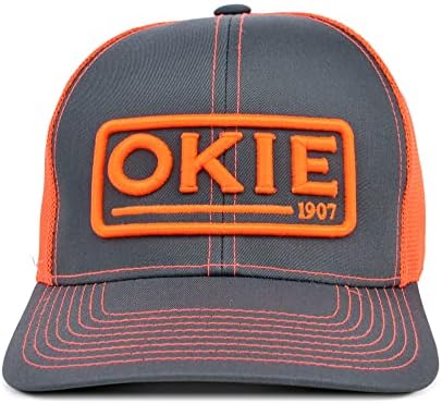 Оки Динк камионџија прилагодлива капа за сива боја/портокал