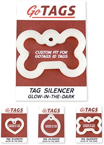 GoTags Dog Tag Silencers, сјај во темниот придушувач до тивки бучни ознаки за миленичиња