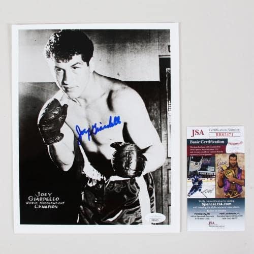 Eyои Giardello потпиша фотографија 8 × 10 - COA JSA - Автограмирани фотографии во боксот
