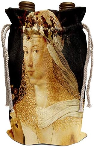 3drose BLN Италијанска Ренесансна Ликовна Уметничка Колекција-Млада Жена Од Бартоломео Да Венето - Торба За Вино