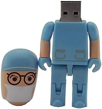 ABlue Pendrive 32gb Лекар Хирург Робот USB Флеш Диск Меморија Стап Подарок За Медицинскиот Персонал