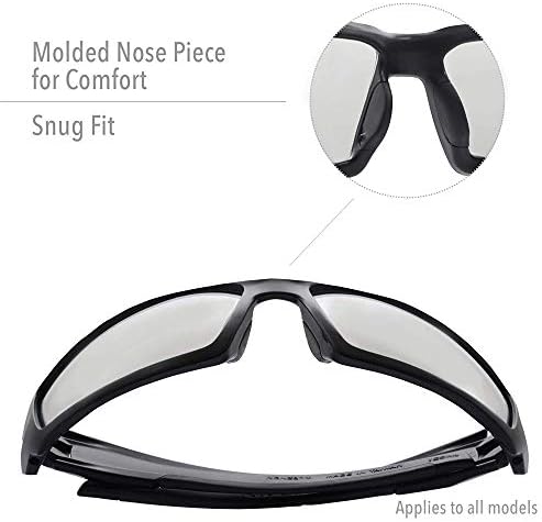 Увекс од безбедносните очила за хипершок на Honeywell, црна рамка со леќи SCT-Blue & Uvextreme Plus Anti-Fog Coit