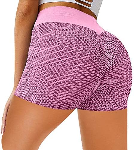 Тотамала женски високо половината за вежбање салата за јога шорцеви задникот за кревање спортски јога контролни хеланки текстурирани панталони
