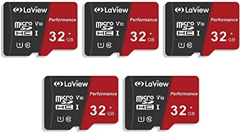 Micro SD картичка Laview 32 GB, Micro SDXC UHS-I мемориска картичка-95MB/S, 633X, U1, C10, Full HD Video V10, A1, FAT32, Begight Flash