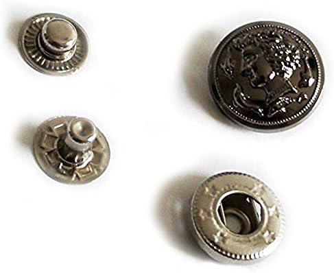 Декоративни декоративни врвни копчиња за печат 17 мм разновидни дизајни - 20 комплети