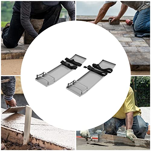 Одбори за бетонски колени од Cherimumu, 30 '' x 8 '' 'Не'рѓосувачки челик бетонски лизгачки плочки на колена, алатки за лизгање