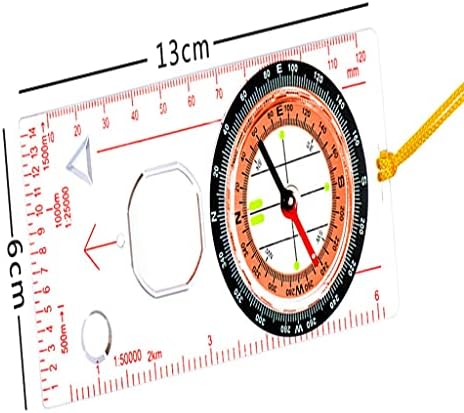 Муми Професионални Преносни Лупа Компас Владетел Скала Извиднички Пешачење Кампување Пловење Ориентирање Мапа
