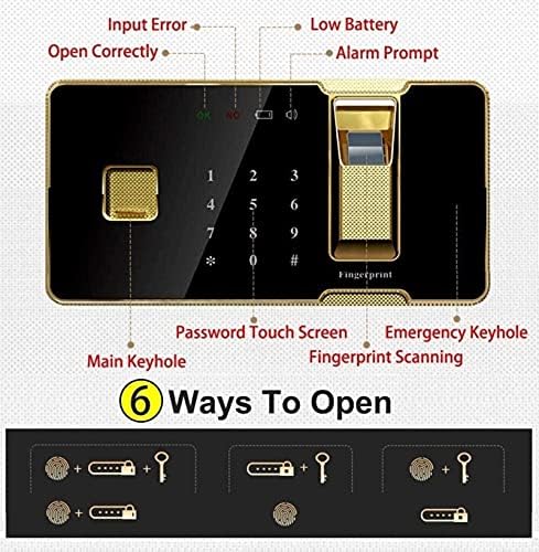 Електронска Дигитална Сеф Биометриски Отпечаток Од Прст Дома Челик Безбедно, Предводена Дисплеј, За Канцеларија Хотел Накит Пари