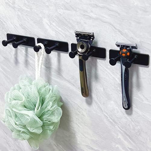 PickPiff 10-пакувања со лепило за туширање, дополнителни лепливи закачалки за брич, приклучоци, лоофа, пешкир, бричење, палто, клуч, само-лепенки на мултифункционалниот д