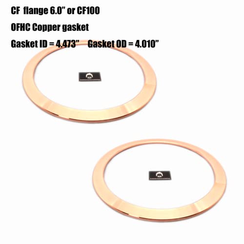 Conflat 6.0 CF100 бакарен заптивка, висок вакуум заптивка, CF-100 UHV заптивка