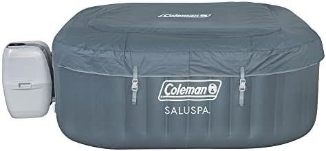 Bestway Coleman Saluspa 4 Persal Square Inflatable Outdoor Hot Cub и надувување на седиштето
